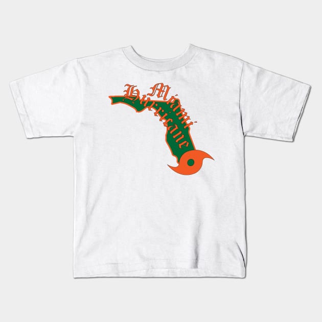 Hurricanes Old Style Kids T-Shirt by Mr.Guru 305 